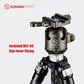 SUNWAYFOTO  XB-44DLG 44mm Ballhead Low Profile Camera Mount for Tripod with Arca-Swiss Quick Release Plate Army Green