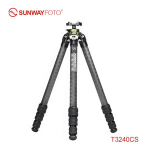 SUNWYAFOTO T3240CS Carbon Fiber Tripod with Pic Arca Swiss Adapter Clamp,load 25kg(55lbs)