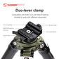 SUNWYAFOTO T3240CS Carbon Fiber Tripod with Pic Arca Swiss Adapter Clamp,load 25kg(55lbs)