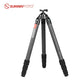 SUNWYAFOTO T4040CS Hunting Tripod for Shooting Rifle Stand Carbon Fiber 40mm 4 Sections load 88lbs(40kgs)