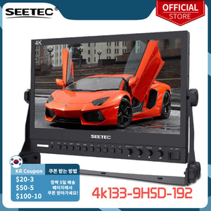 Seetec 4K133-9HSD-192(Original P133-9HSD) 13.3 Inch IPS 3G-SDI 4K HDMI Broadcast Monitor Director Desktop LCD Monitor