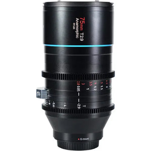 Sirui 75mm T2.9 1.6X Full-Frame Anamorphic Lens RF/ E/ L/ Z Mount For Leica L Sony E Nikon Z Canon RF