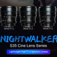 Sirui Night Walker 24mm 35mm 55mm T1.2 S35 Cine Lens Series Lightweight Fast T1.2 Aperture Lenses for Scenery Documentary