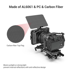 SmallRig 4*5.65 Mini Matte Box Carbon Fiber Top Flag For DSLR Mirrorless Camera for BMPCC 4K 6K Camera Cage Rig 3196