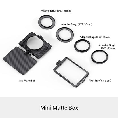 SmallRig 4*5.65 Mini Matte Box Carbon Fiber Top Flag For DSLR Mirrorless Camera for BMPCC 4K 6K Camera Cage Rig 3196