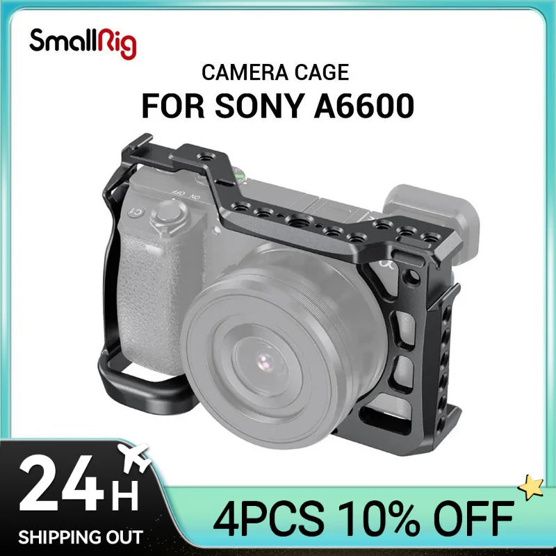 SmallRig A6600 Camera Cage for Sony A6600 With Cold Shoe Mount 1/4 Thead