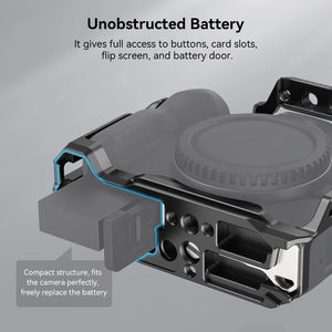 SmallRig Cage for Canon EOS R50 All-in-one Cage with 1/4"-20 Hole, ARRI 3/8"-16 Locating Hole, Cold Shoe Mount, NATO Rail 4214