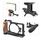 SmallRig Cage for Sony RX100 VII & RX100 VI Camera Feature w/ Wooden Side Handle Cold Shoe Mount Fr Microphone DIY Options 2434