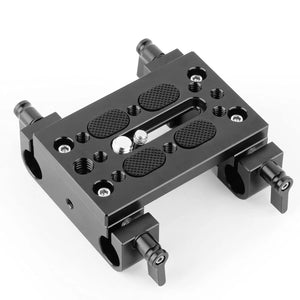 SmallRig Camera Mounting Plate Tripod Mounting Plate with 15mm Rod Clamp Railblock for Rod Support / Dslr Rig Cage