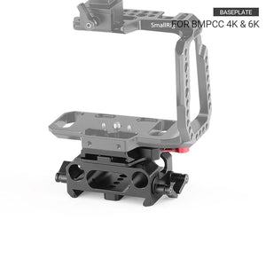 SmallRig Camera Plate Rig Baseplate Kit for Blackmagic Design Pocket Cinema Camera 4K / 6K (for Manfrotto 501PL Compatible)