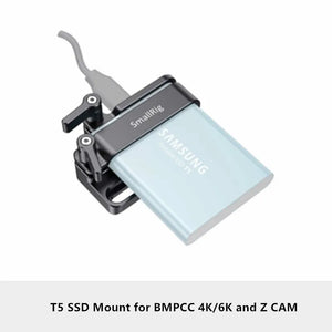 SmallRig Camera Rig Mount for Samsung T5 SSD for Blackmagic Design Pocket Cinema Camera 4K / 6K