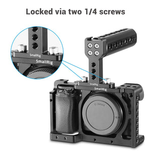 SmallRig Camera Top Handle with Cold Shoe DSLR Camera Rig For A6500 A73 A7III Z6 Camera Cage Funtional Cheese Hand Grip