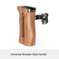 SmallRig DSLR Camera Wooden Handle Grip Quick Release NATO Side Handle With Cold Shoe Mount 1/4 3/8 Thread Holes