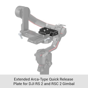 SmallRig Extended Arca-Type Quick Release Plate for DJI RS 2 and RSC 2 Gimbal for RS 2 /  RSC 2 / RS 3 / RS 3 Pro