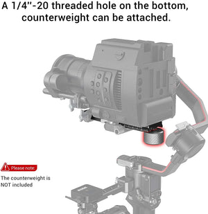 SmallRig Extended Quick Release Plate for DJI RS 2 /RS 3/RS 3 Pro& Ronin-S Clamp Quick Instal System
