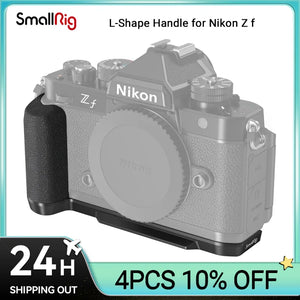 SmallRig L-Shape Handle for Nikon Z f with Silicone Handgrip Lightweight Portable with Quick Release Plate for Arca-type Tripods