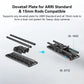 SmallRig Lightweight 15mm Dovetail Baseplate with Dual 15mm LWS Rod Clamp, Fits for ARRI Dovetail Plate