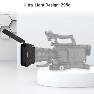 SmallRig Lightweight Clamp-On Matte Box for Mirrorless DSLR Cameras with Carbon Fiber Top Flag and 67/ 72/77/82/114mm Lens