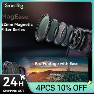 SmallRig MagEase Magnetic VND Filter Kit/CPL Filter Kit/1/4 Effect Black Mist Filter Kit/Star-Cross Filter Kit 52mm for iPhone