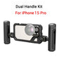 SmallRig Mobile Video Solutions for iPhone 15 Pro /15 Pro Max SmartPhone Cage for iPhone 15 Pro/15 Pro Max for Videoing Vlogging