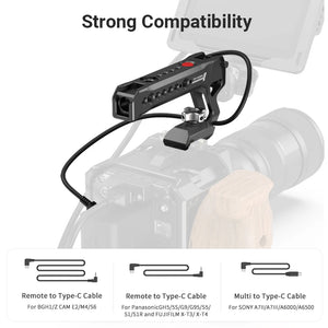 SmallRig NATO Rail Top Handle For SONY for Panasonic for FUJIFILM for Z CAM with Record Start/Stop Remote Trigger