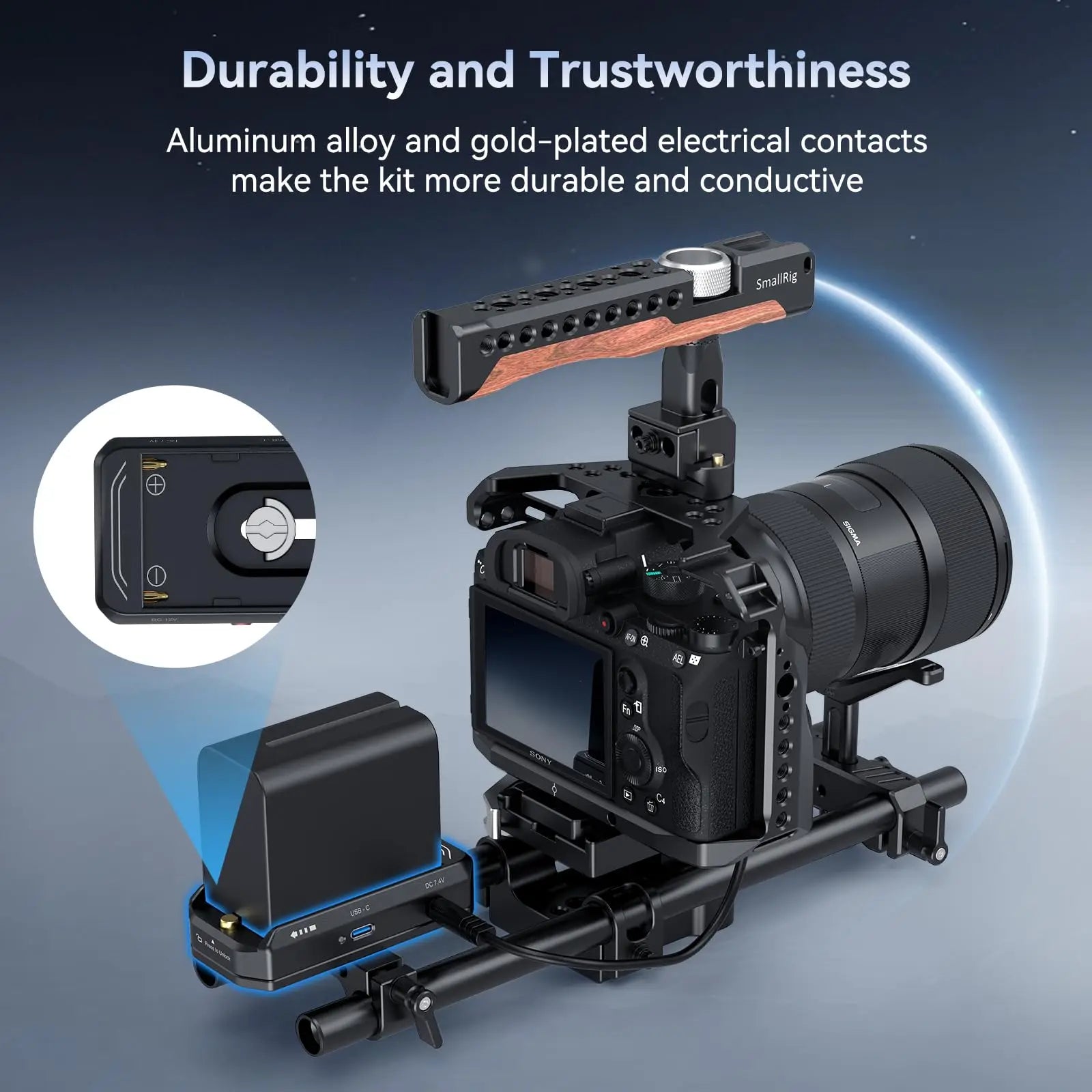 SmallRig NP-F Battery Adapter Mount Plate Kit for Sony Sony FX3 SmallRig NP-F Battery Adapter Mount Plate Kit for Sony Sony FX3