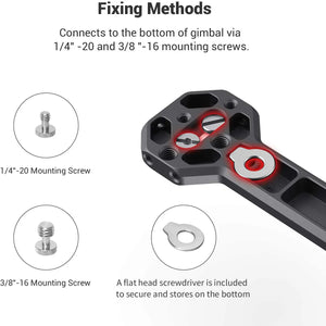 SmallRig RoninS Side Handle for DJI RS / SC / RS 2/RSC 2/RS 3/RS 3 Pro / RS 3 mini & for Zhiyun  Cold Shoe Mount