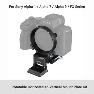 SmallRig Rotatable Horizontal-to-Vertical Mount Plate Kit for Sony Alpha 1 / Alpha 7 / Alpha 9 / FX Series