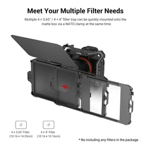 SmallRig Universal Mini Matte Box Lite For SONY For CANON Camera Carbon Fiber Top Flag Multiple Filters Weighs Only 108g