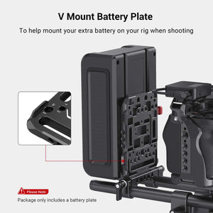 SmallRig V-LOCK Mount Battery Plate Quick Release Plate With Crab-Shaped Clamp For Sony A73 Universal Camera Accessories