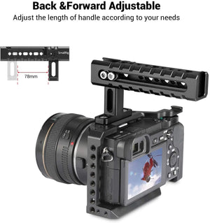 SmallRig Video Top Handle Action Stabilizing Universal Camera Handle Adjustable Grip With Arri Locating Holes