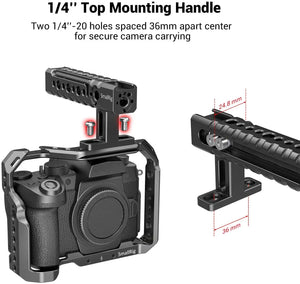 SmallRig Video Top Handle Action Stabilizing Universal Camera Handle Adjustable Grip With Arri Locating Holes