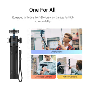 SmallRig Vigor Black Vlog Kit Compact and Stretchable with Tripod Grip Selfie Stick Mode for Multiple Scenarios