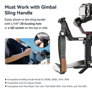 SmallRig Weight-Reducing Shoulder Strap for DJI RS 3 / RS 3 Pro / RS 2 Quick Attachment and Release with 1/4 3/8 Holes