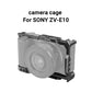 SmallRig Camera Cage for Sony ZVE10 with Silicone Cage handle Built-in Arca Quick Release Plate