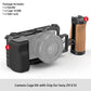 SmallRig Camera Cage for Sony ZVE10 with Silicone Cage handle Built-in Arca Quick Release Plate