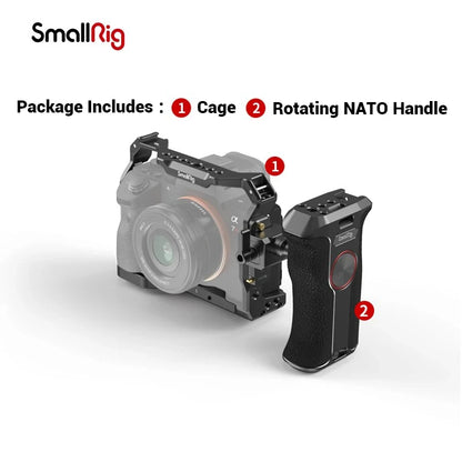 Smallrig DSLR for A7 III A73 A7M3 Camera Cage For Sony A7III Rig with Cold Shoe Mount for Sony A7III A7RIII A9 Camera Kit 2918