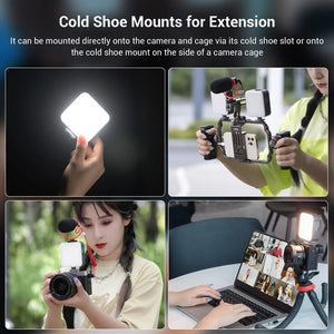 Smallrig LED Video Light Camera Lights 96 LED Beads for Photography Video Lighting Rechargeable 2200mAh w 3 Cold Shoe