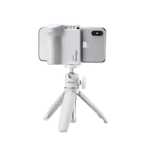 Ulanzi Smartphone Selfie Booster Handle Grip Bluetooth Photo Stabilizer Holder with Shutter Release 1/4 Screw Phone Stand