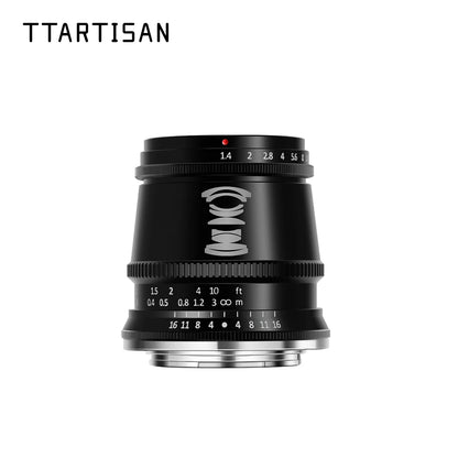 TTArtisan 17mm F1.4 Wide Angle Camera Lens for Sony E Mount Fujifilm XT3 XA7 XE Canon M Leica L Nikon Z Panasonic Olympus M43