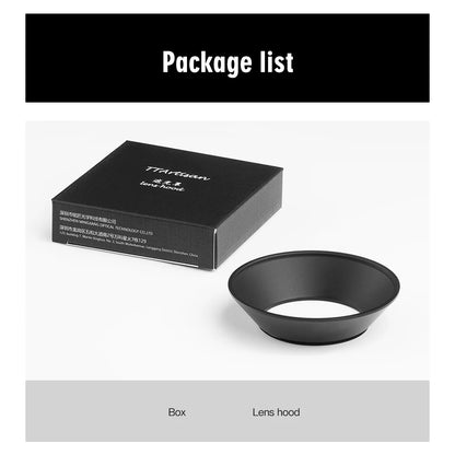 TTArtisan 43mm Circles Hood for TTArtisan 23mm F1.4 Camera Lens 43mm metal hood lens Accessories