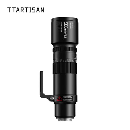 TTArtisan 500mm F6.3 Telephoto lens for Sony E Nikon Z Canon RF and Leica Sigma Lumix L mount