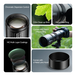 TTArtisan 500mm F6.3 Telephoto lens for Sony E Nikon Z Canon RF and Leica Sigma Lumix L mount