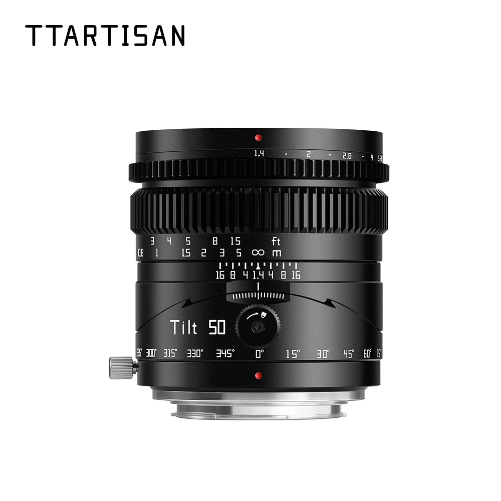 TTArtisan Tilt 50mm f1.4 Full Frame Manual Portrait Lens Compatible with Sony A7S A7R Panasonic S1 Sigma FP Mirrorless Camera