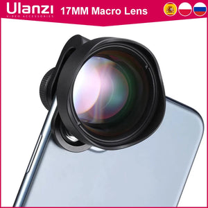 Ulanzi 10X Macro Phone Camera Lens Optical Glass Universal Lens for Android iPhone Piexl OnePlus Xiaomi Huawei