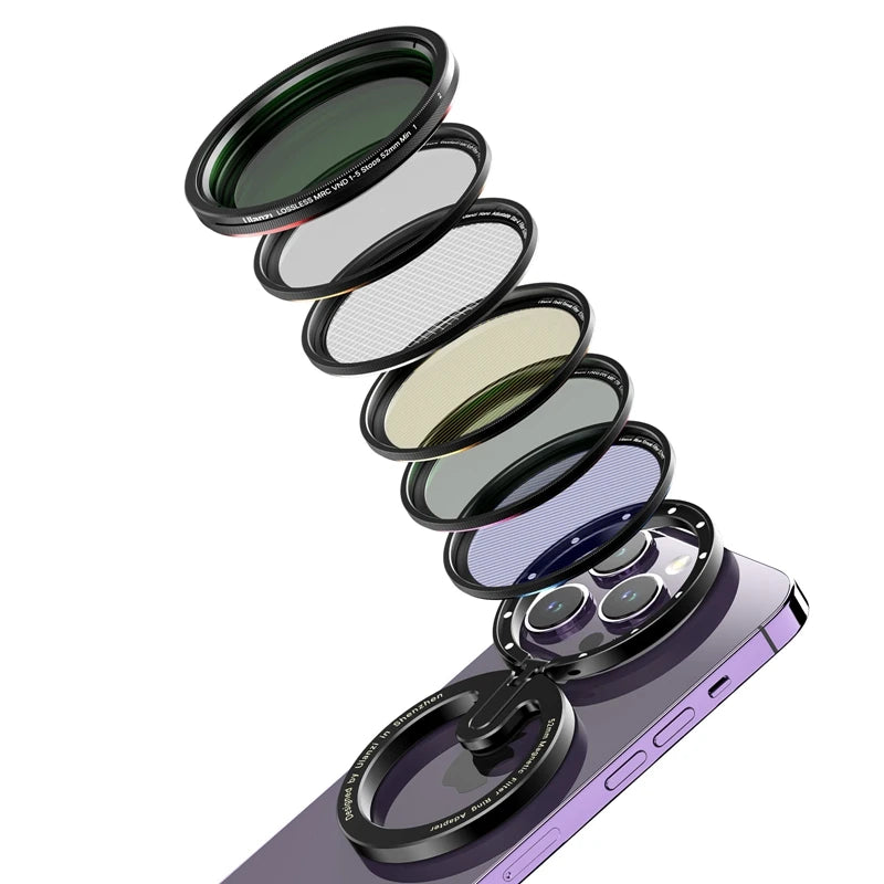 Ulanzi 52mm Magnetic Filter Kit for iPhone 13 14 15 Mini/Pro/Pro Max Outdoor Travel Vlog Video Recording Smartphone Photography