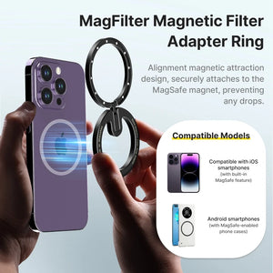 Ulanzi 52mm Magnetic Filter Kit for iPhone 13 14 15 Mini/Pro/Pro Max Outdoor Travel Vlog Video Recording Smartphone Photography