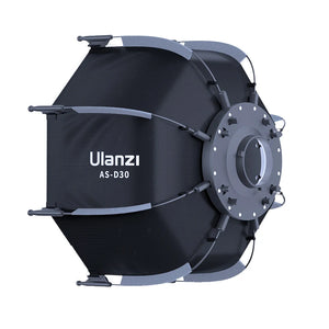 Ulanzi AS-D30 30cm Octagonal Softbox Quick Pack Light Box with Mini Bowens Mount for 40W COB Video Light