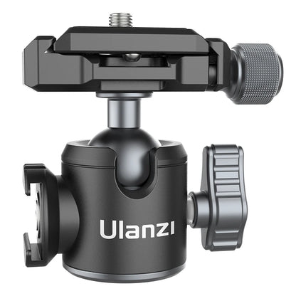 Ulanzi Arca Swiss Plate Tripod Head Ballhead Extend Cold Shoe Ball Head for LED Light Microphone 10KG Playload DSLR Tripod Head