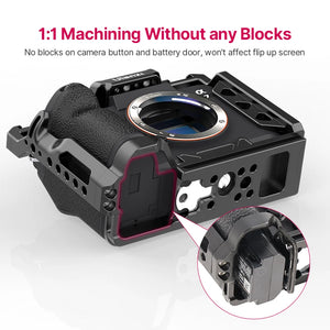 Ulanzi C-A7M4 Sony A7M4 Metal Camera Cage Rig for Sony A7M4 Camera Cage with Arca Swiss Quick Release Rig